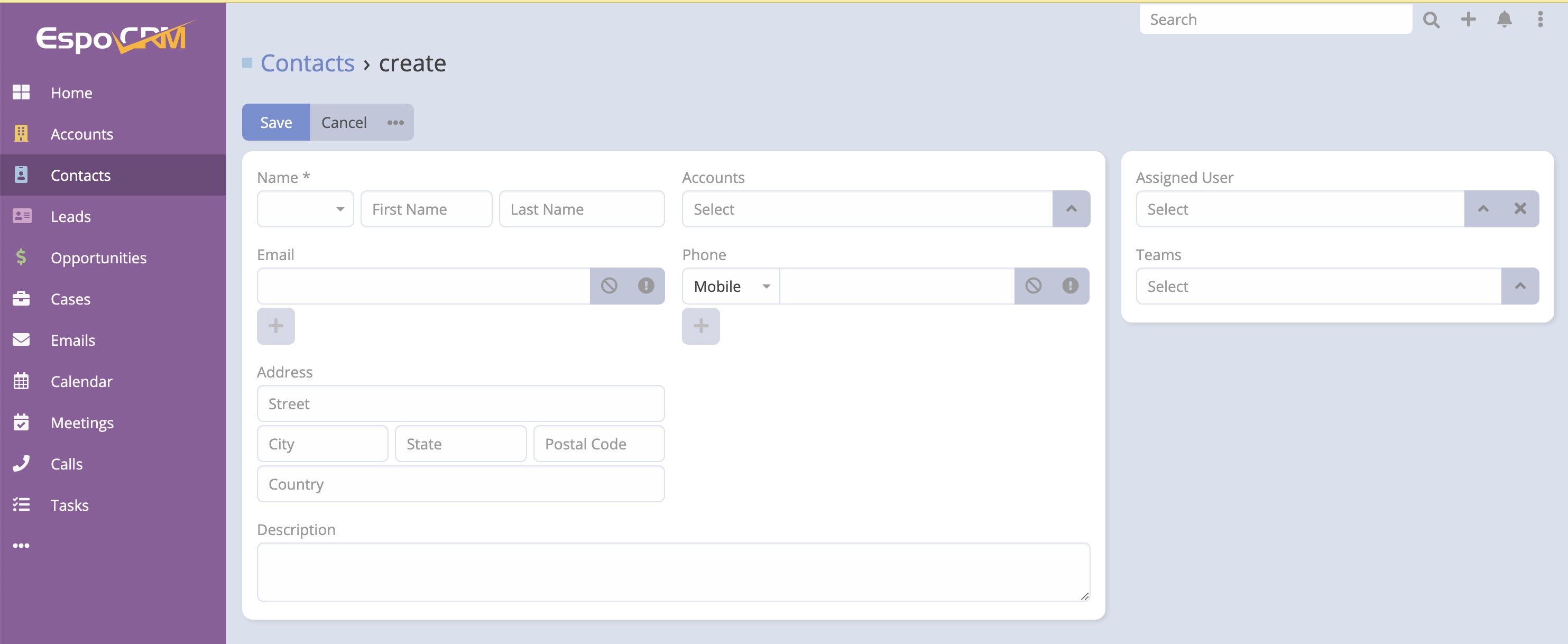 espocrm ui