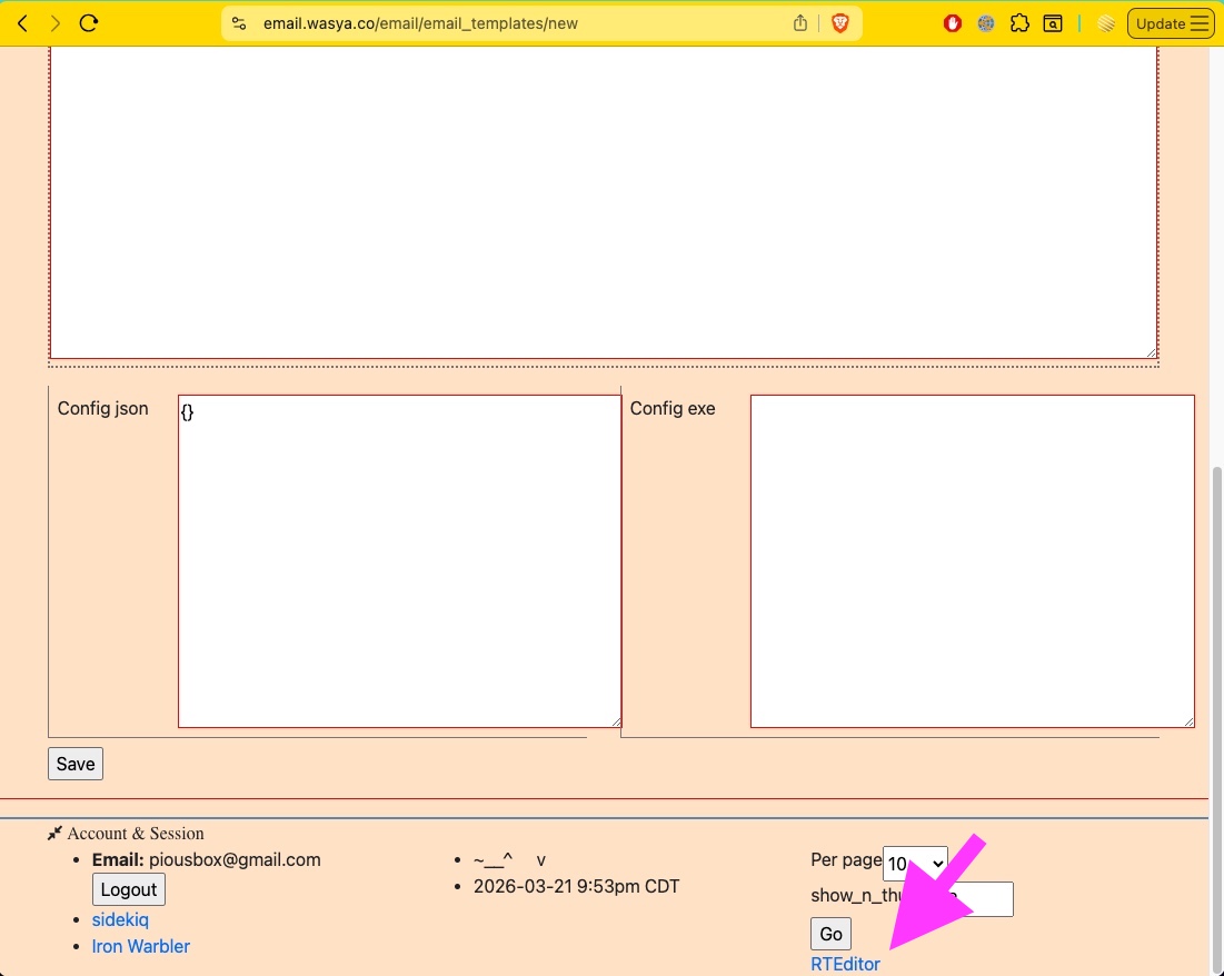 rich text editor