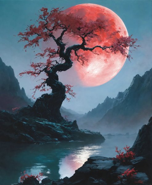 The ethereal beauty of a mystical landscape