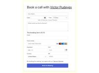 book a call with victor pudeyev